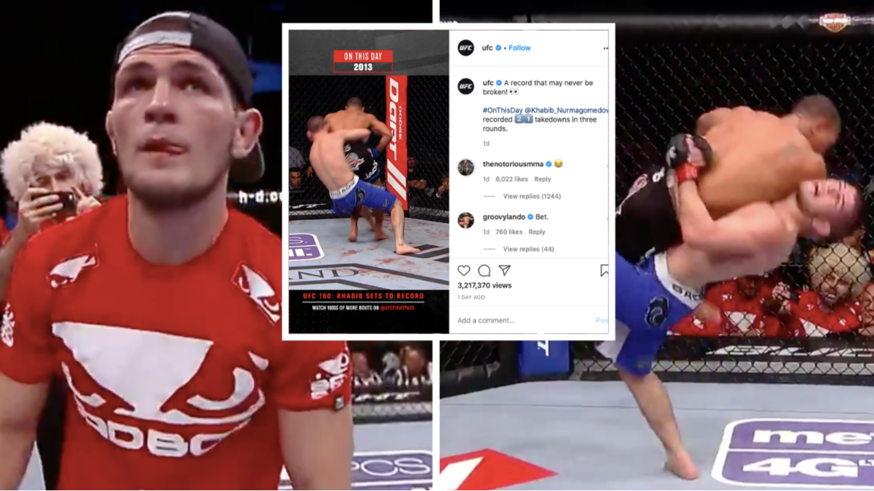 Conor McGregor Laughs At Khabib Nurmagomedov's UFC Takedown Record 