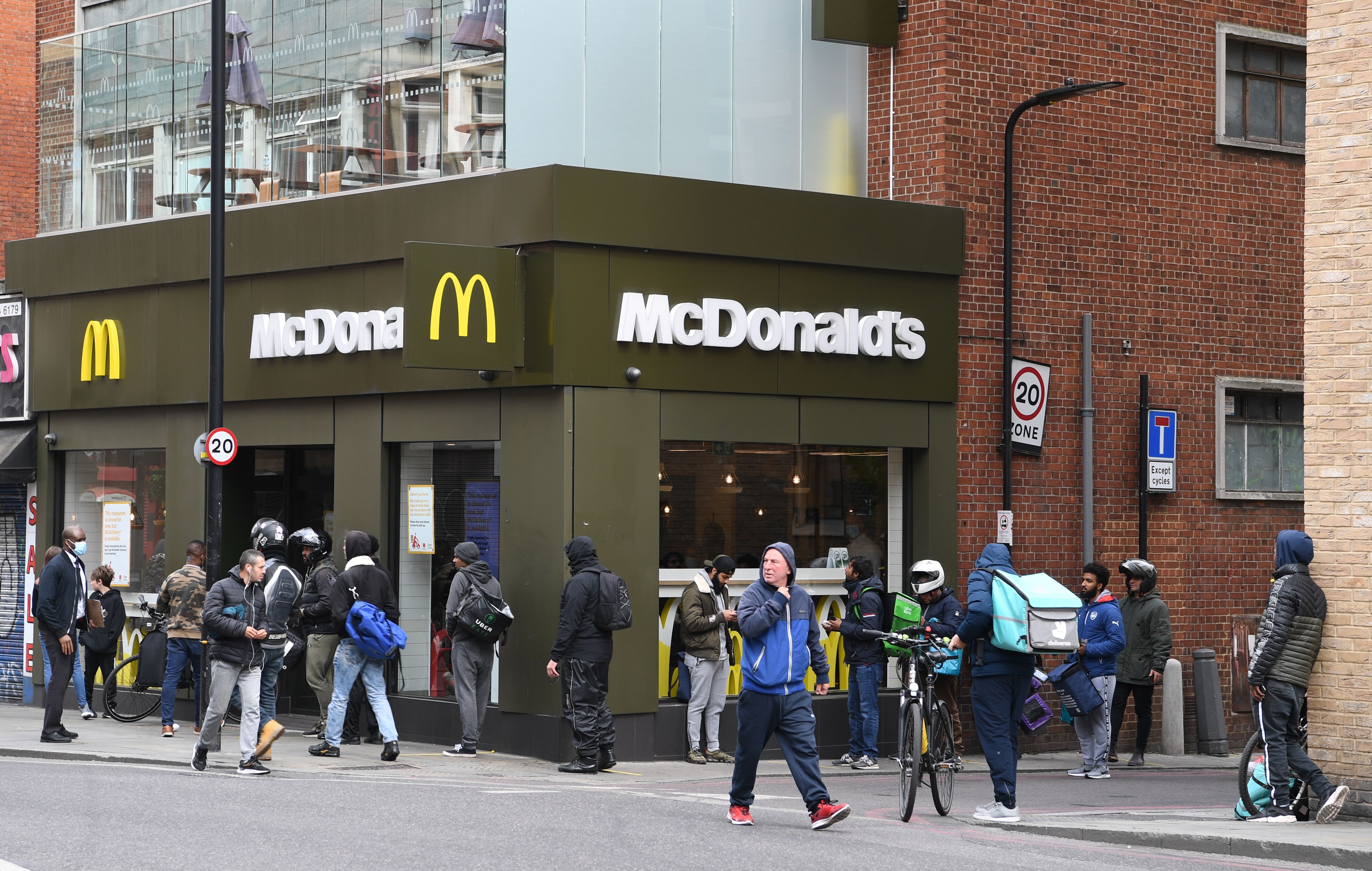 Huge Queues Form Outside McDonald's After 15 Restaurants Re-Open